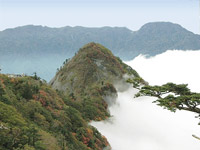 石鎚山系と雲海