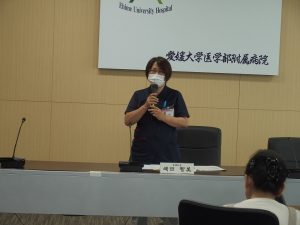 感謝の言葉 看護部長