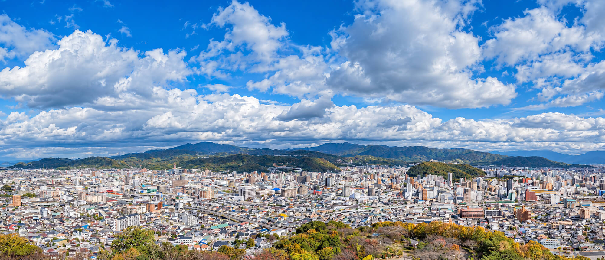 写真：松山市の街並み