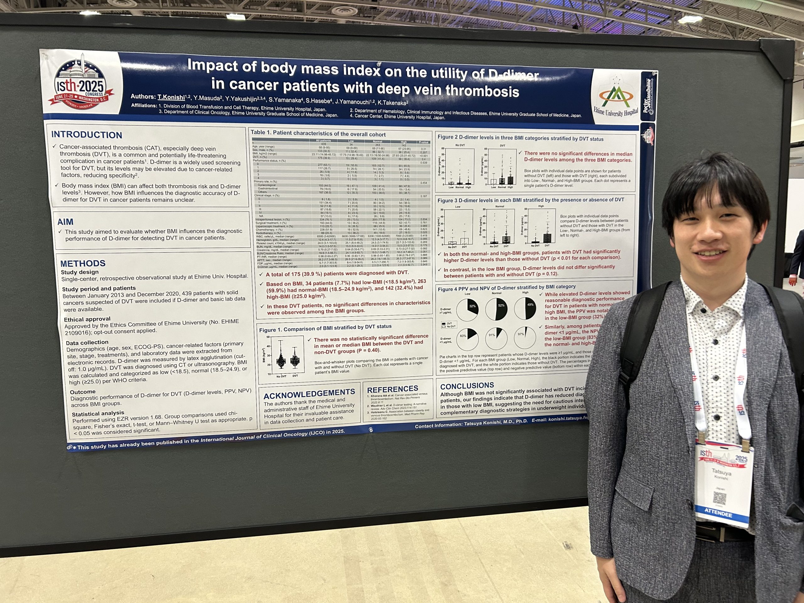 国際血栓止血学会（ISTH2025)に参加しました - 愛媛大学 第一内科