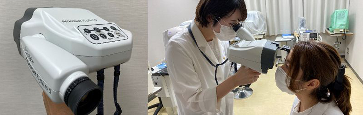 手持ち型のレフケラトメーター