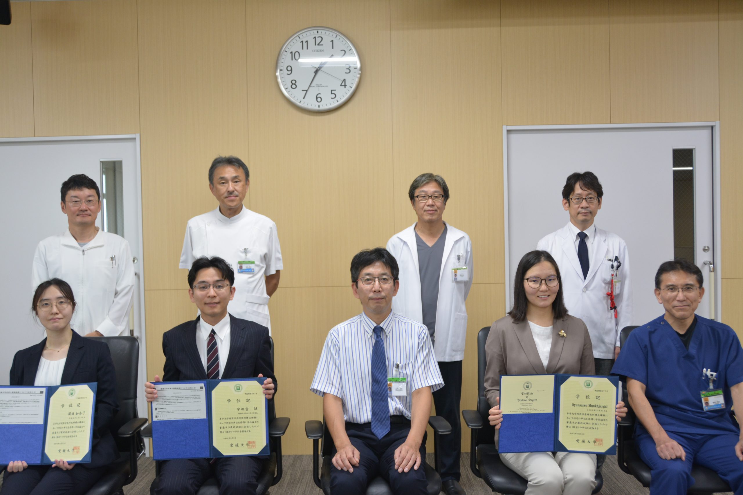 令和4年度愛媛大学医学系研究科学位記授与式を挙行しました