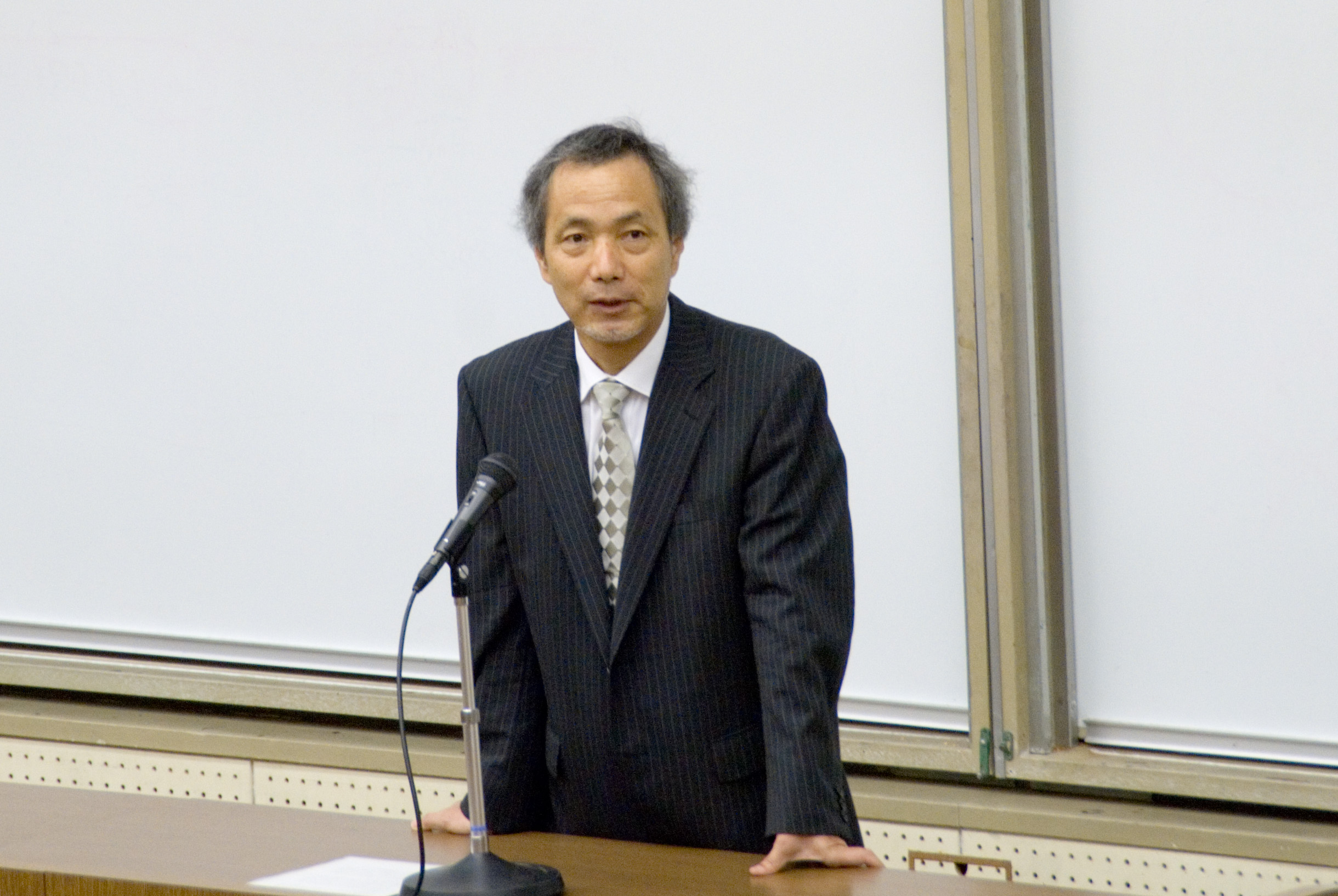 柳澤学長による挨拶