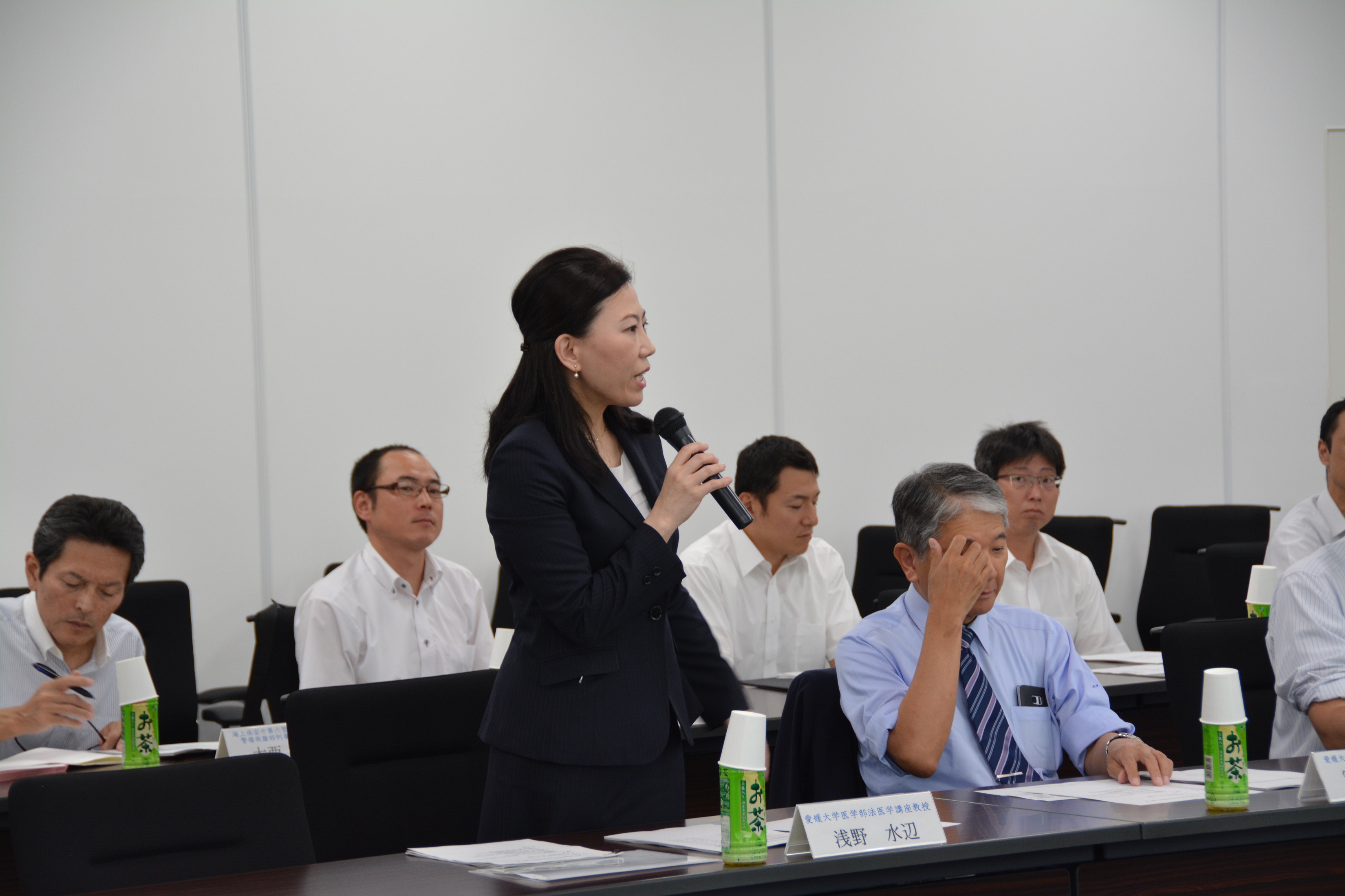 Aiセンターの現状について話す浅野水辺法医学教授