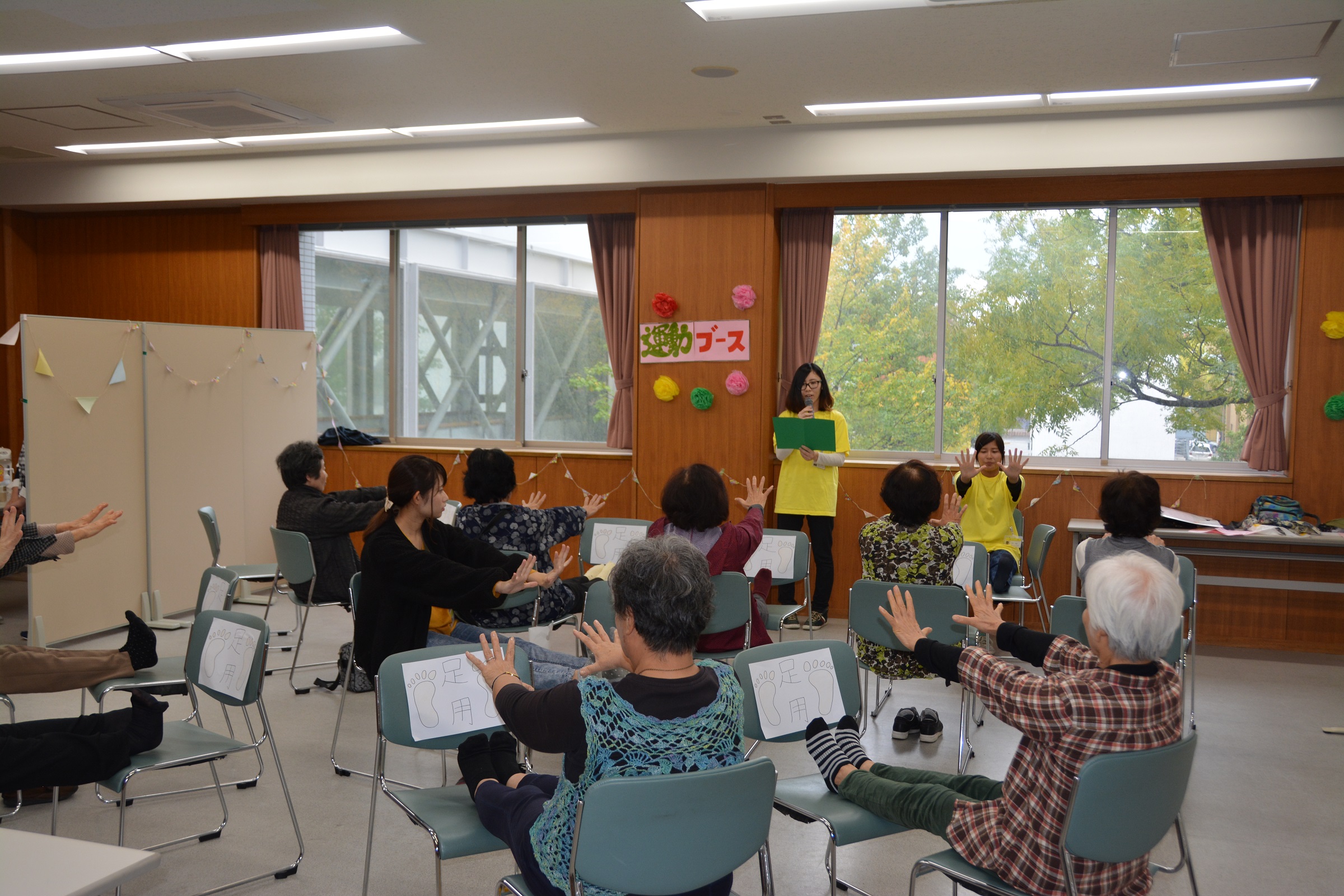 看護学生の健康教室の様子①