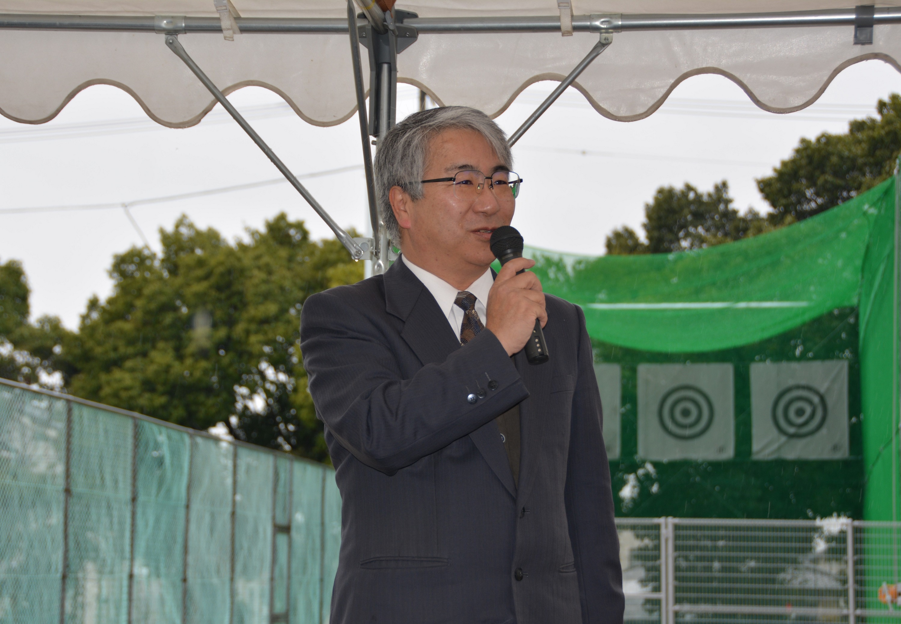 満田医学部長による挨拶