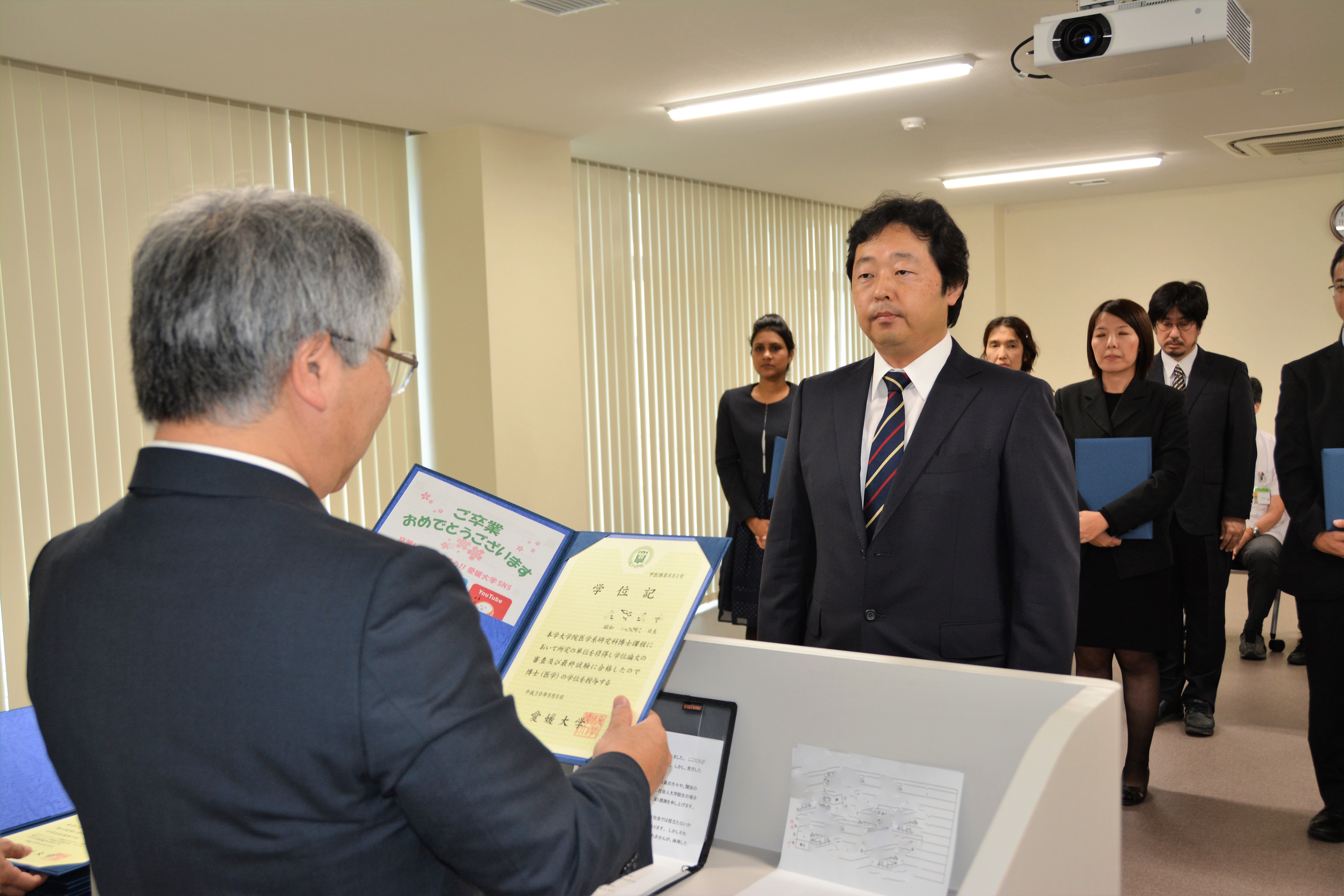 学位授与式の様子
