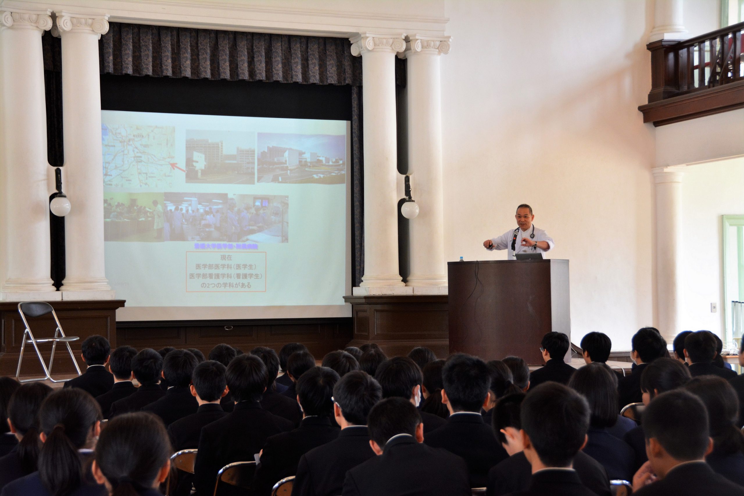 愛媛大学教育学部附属中学校で「がん教育集会」を行いました【11月27日(火)】